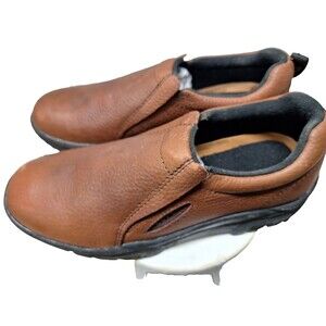 ROPER Performance Slip On MENS Brown Casual Loafer Shoe - SZ 10 - NEW NEVER WORN